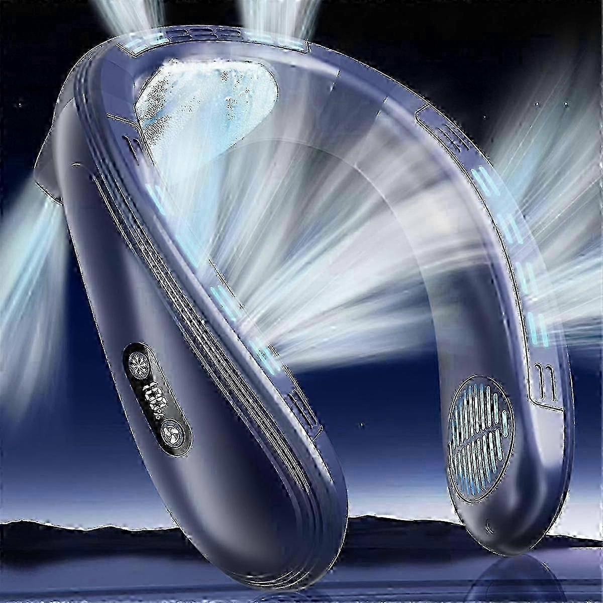 8000mAh Wearable Neck Air Conditioner with Full-Body Cooling & Rechargeable