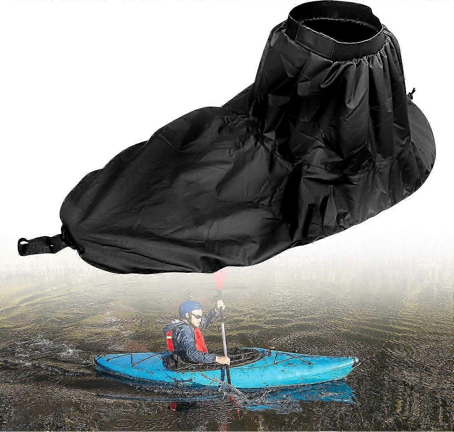 Kayak Spray Skirt Universal, Universal Adjustable Nylon Kayak Spray Skirt Waterproof Cover Kayak Accessory Water Sports Accessory