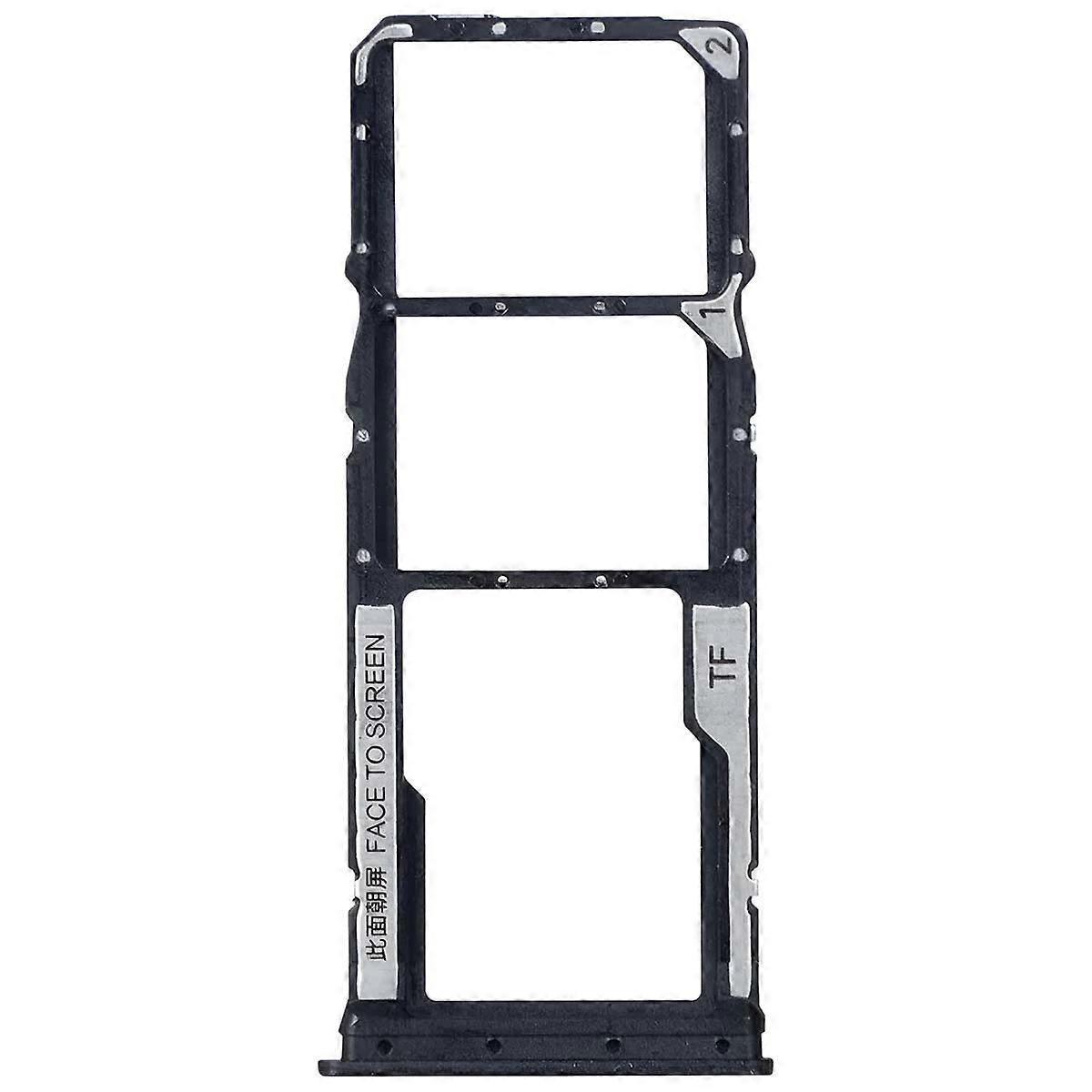 SIM and Micro-SD Card Tray for Xiaomi Redmi 13C Replacement, Black