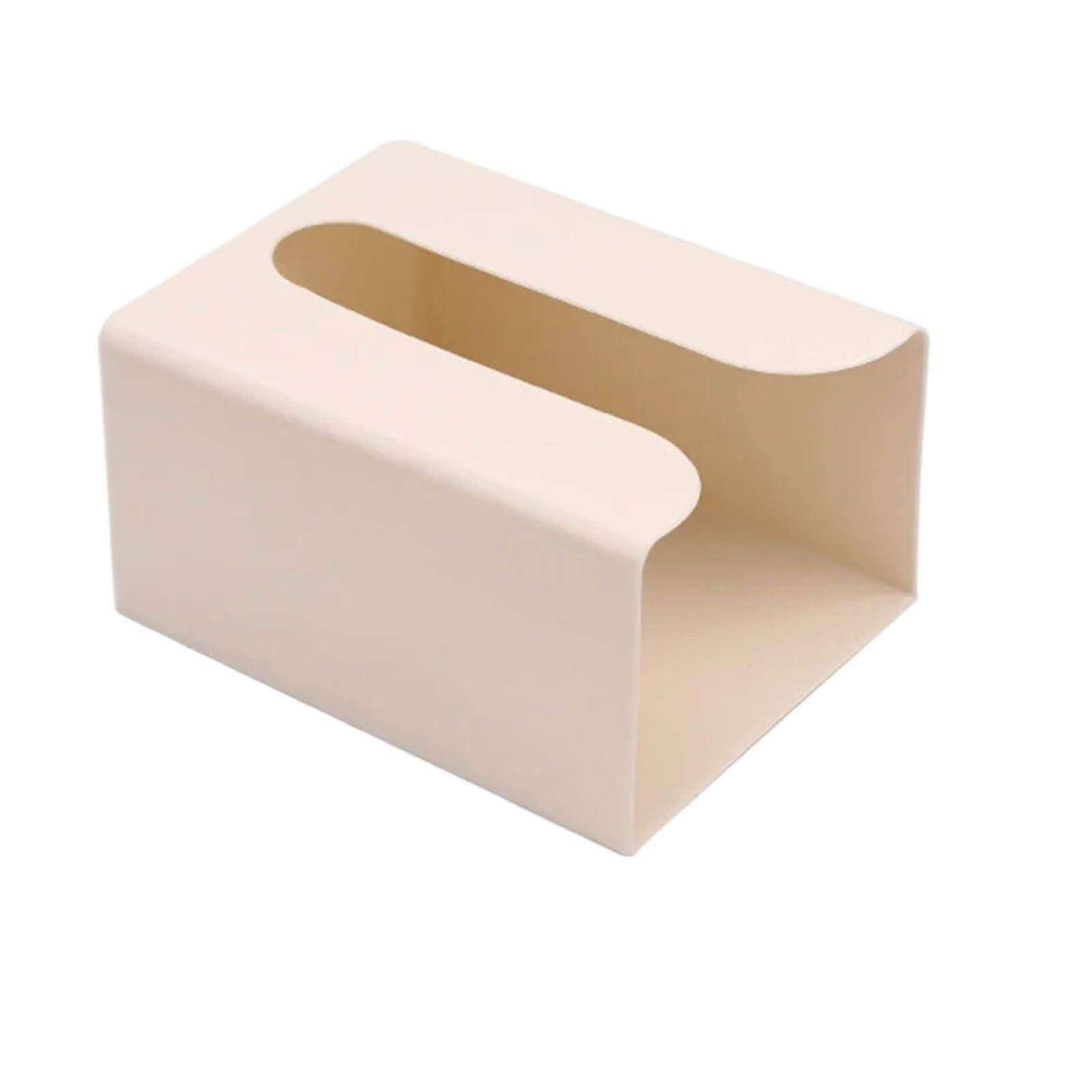 Wall Mounted Tissue Box Wallmounted Tissue Box Napkin Holders Selfadhesive Paper Towel Case Removable Paper Box Spacesaving Waterproof(Beige)