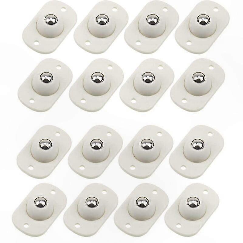 360° Rotating Self-Adhesive Transfer Casters for Furniture Legs, 16-Pack Ball Wheels with Adhesive Base for Easy Movement
