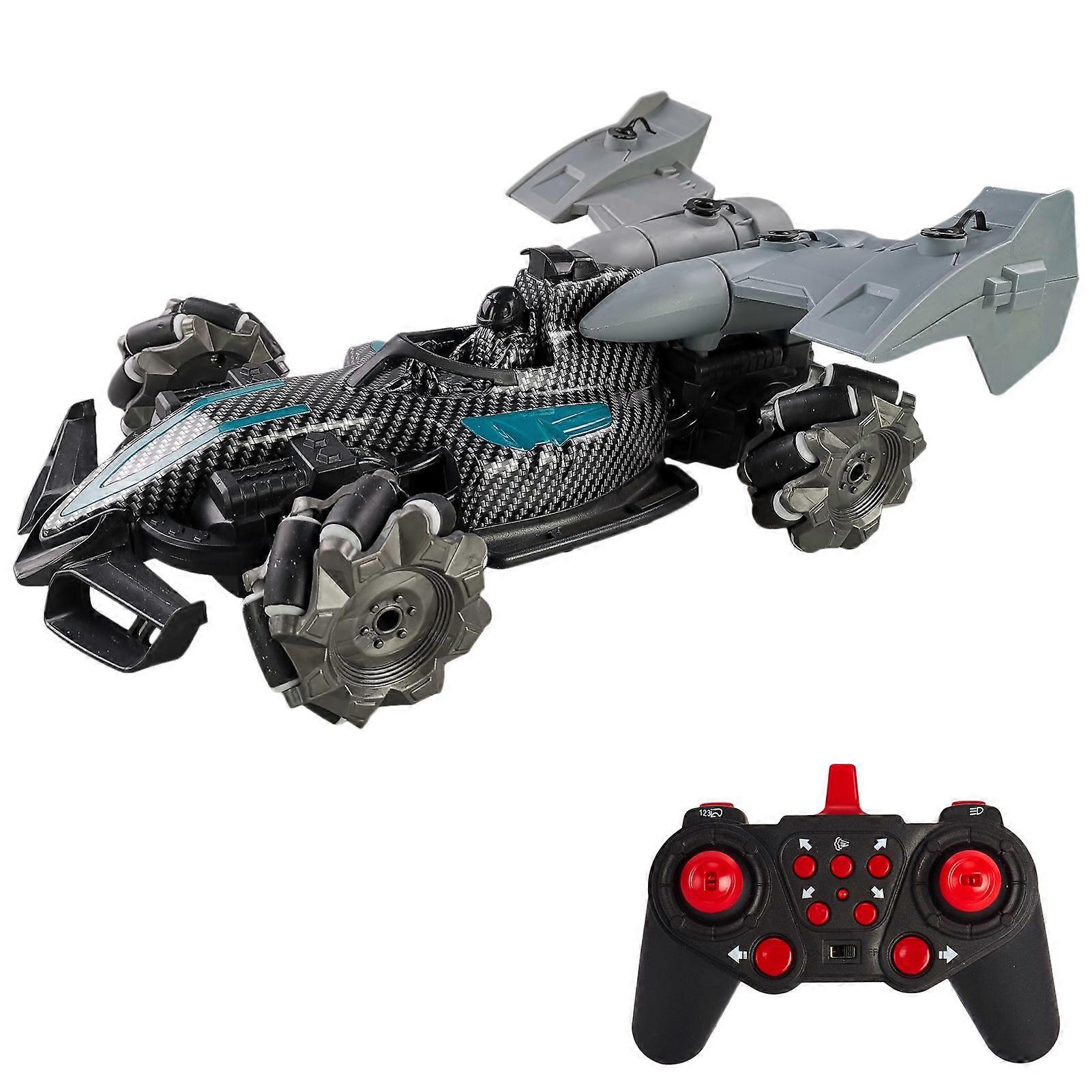 Remote Control Car, 1:14 Scale Stunt Car with Spray and Lights for Kids, 4WD 2.4GHz 360 Rotation Toy Car, Gift for Boys Girls