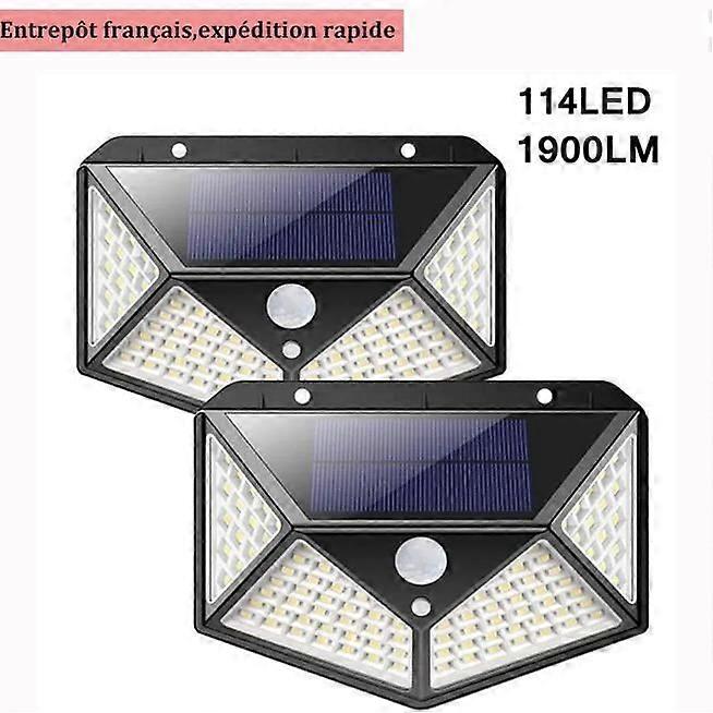 WEEYIN Outdoor Solar Lamp - 100 LED - Motion Detector - IP65 Waterproof