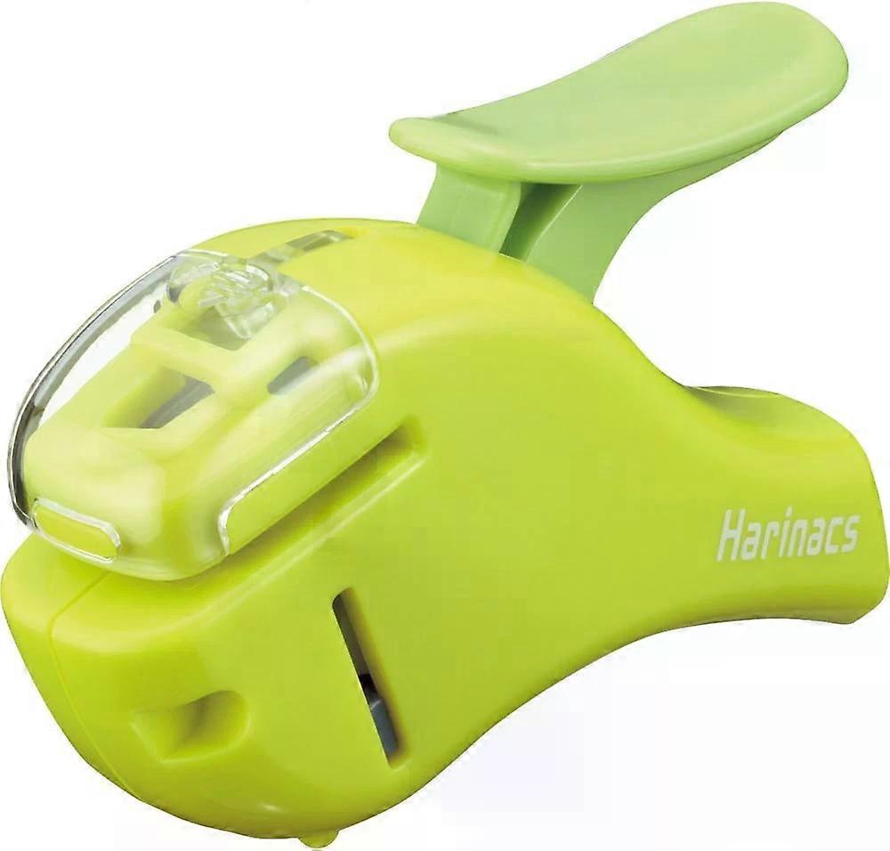 Stapleless Stapler, Compact, up to 5 Sheets Binding, Green