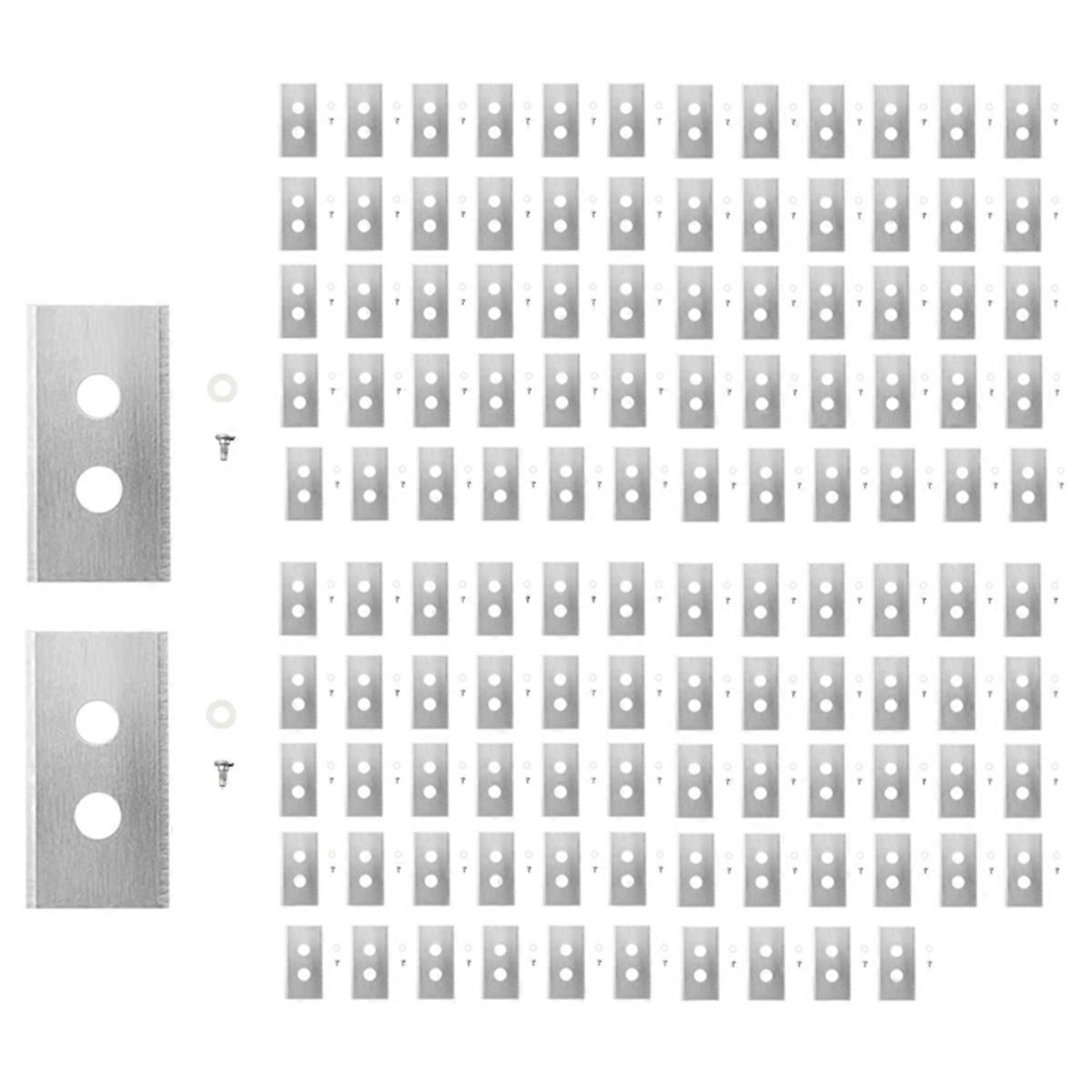 120Pcs Grass Cutter Cutting Blades Replacement Grass for Luba Lawnmower Trimmer Cutting Blades Doub