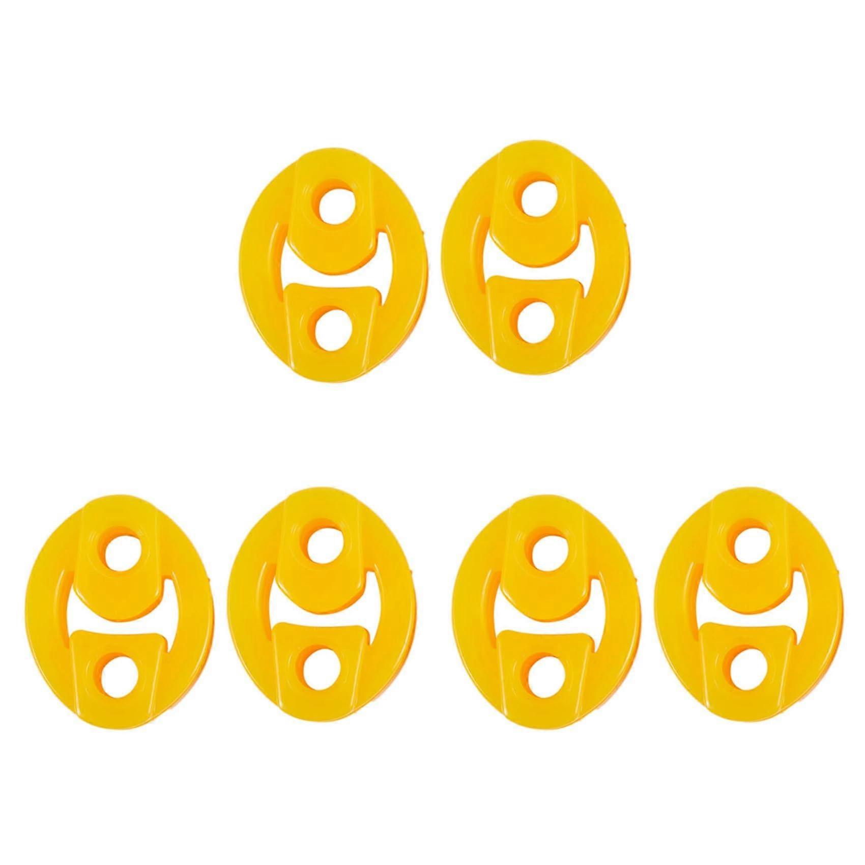 Rubber Race Car Muffler Exhaust Hanger Bushing 2 Holes 6 Pcs Durable Compatible with Various Models