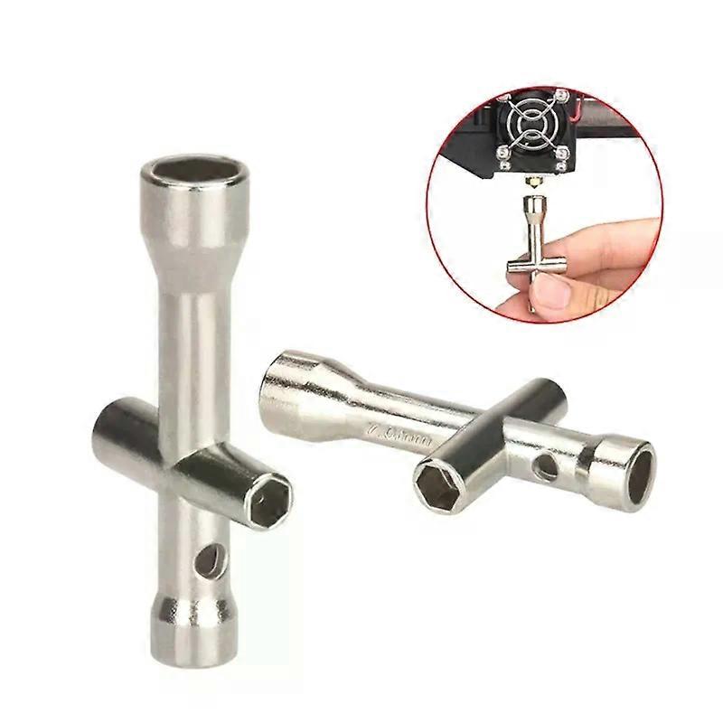 Hexagonal Cross Wrench Sleeve E3D V6 Nozzle Mini Spanner M2 M25 M3 M4 Screw Nut