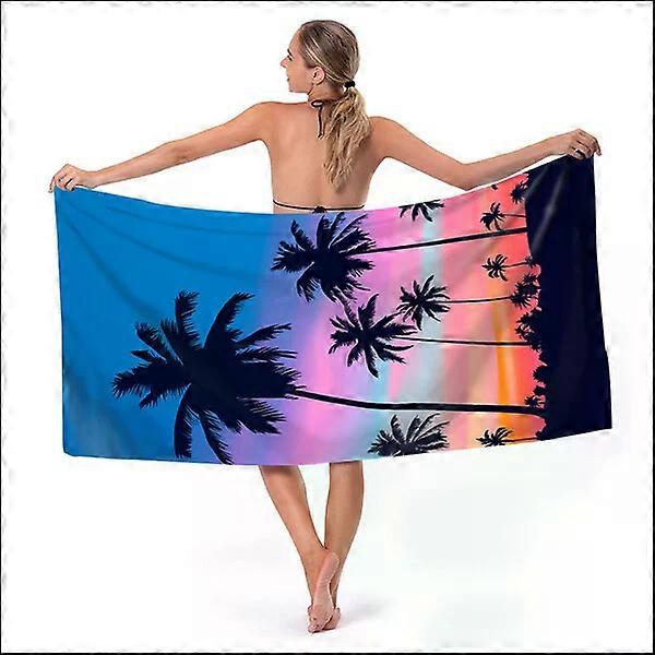 Beach towel, 140cmx70cm microfiber, quick-drying and durable