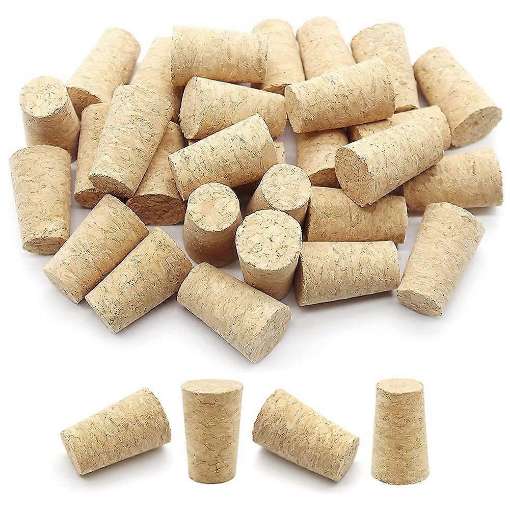 100Pcs Tapered Wine Cork Reusable Wood Corks Portable Sealing Wine Stopper Wine Bottle Cover for Bo