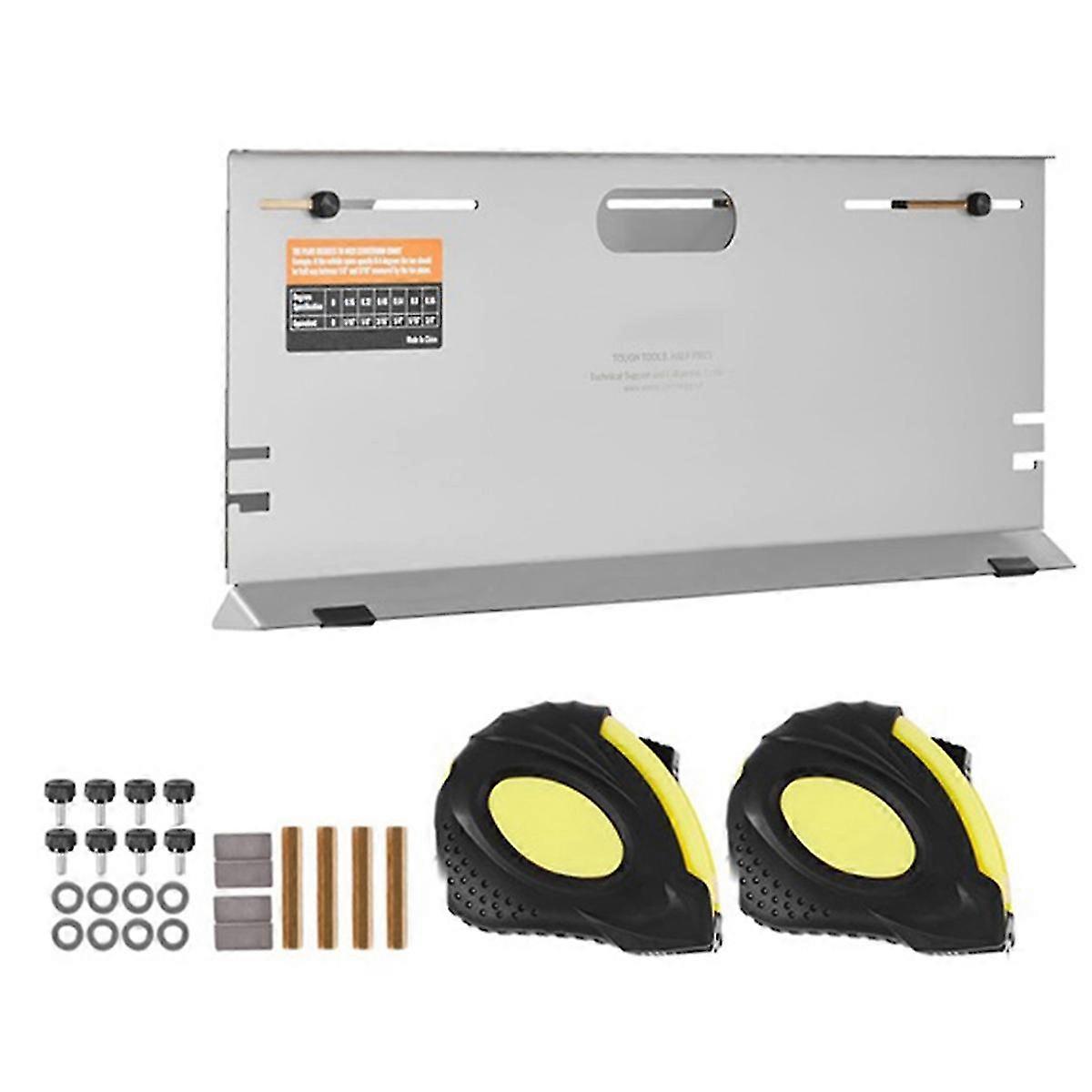 Wheel Alignment Tool with Toe Plates & 2 Measuring Tapes - Accurate Toe Angle Measurement Tool P