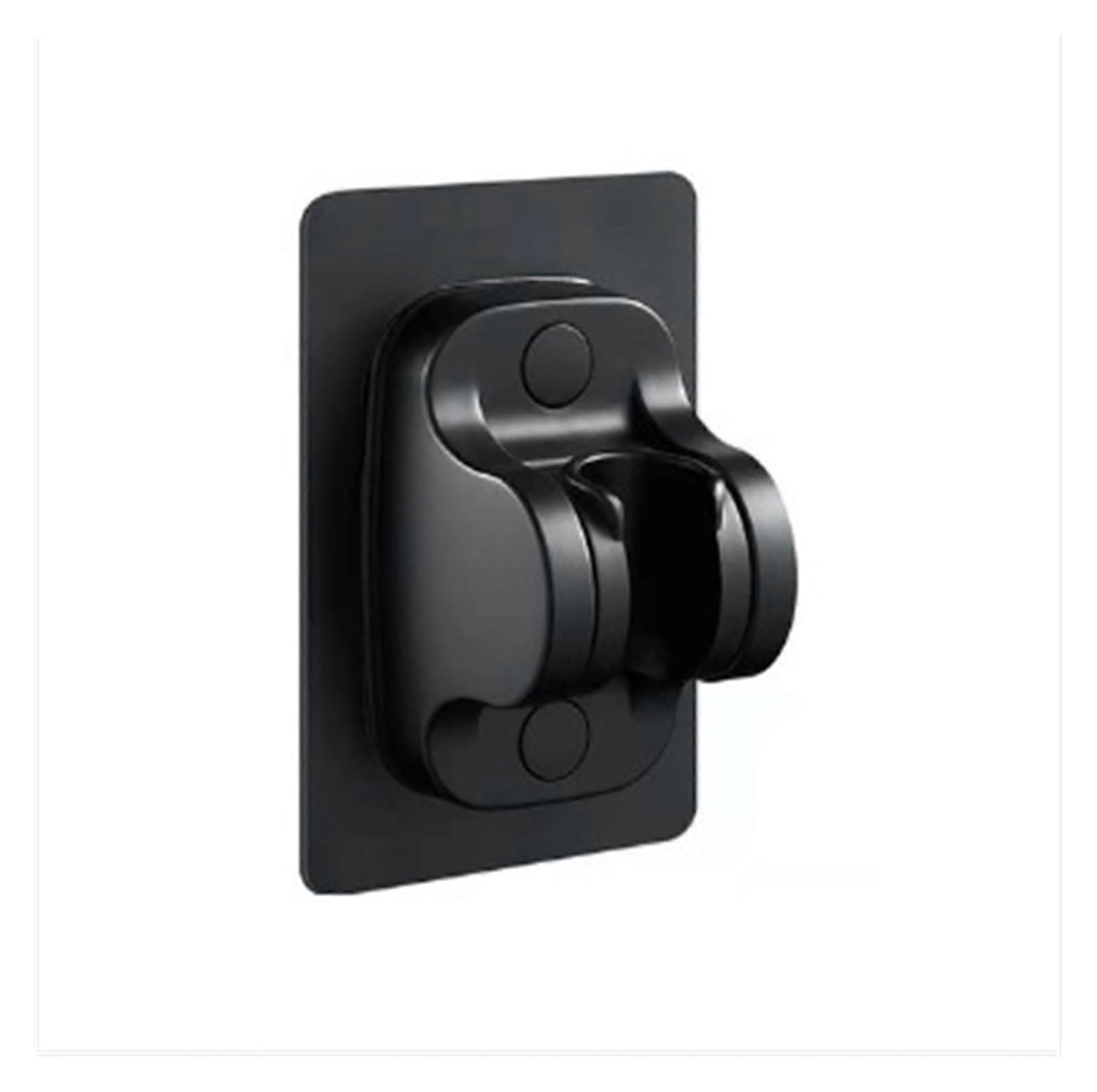Handheld Shower Bracket Adjustable Wall-Mounted Holder Self-Adhesive Showerhead for Bathroom Accessories, Black