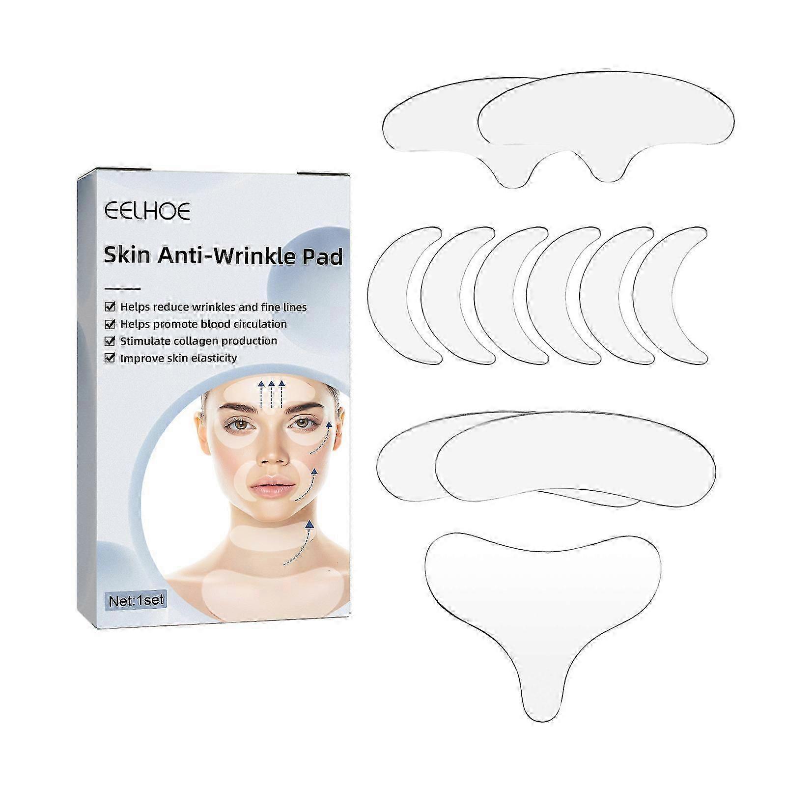 Women Anti Wrinkle Face Eye Forehead Invisible Anti-aging Pad Reusable Silicone Prevent Wrinkles Lines Patch Facial Care