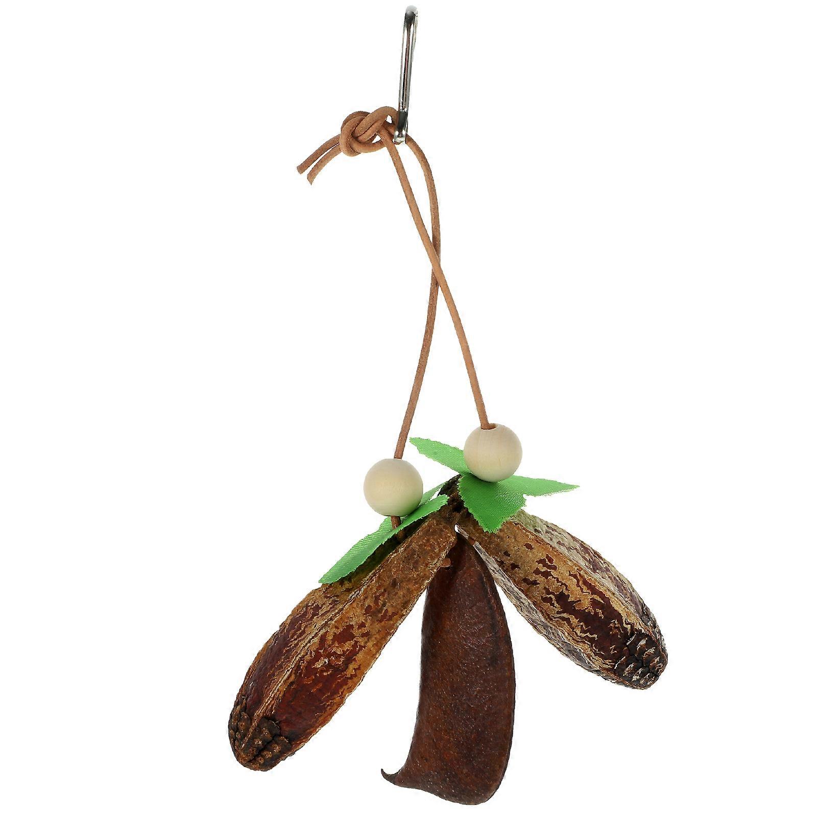 Bird Parrot Tearing Toy Wooden Chewing Toy Hanging Parrot Plaything 2Pcs