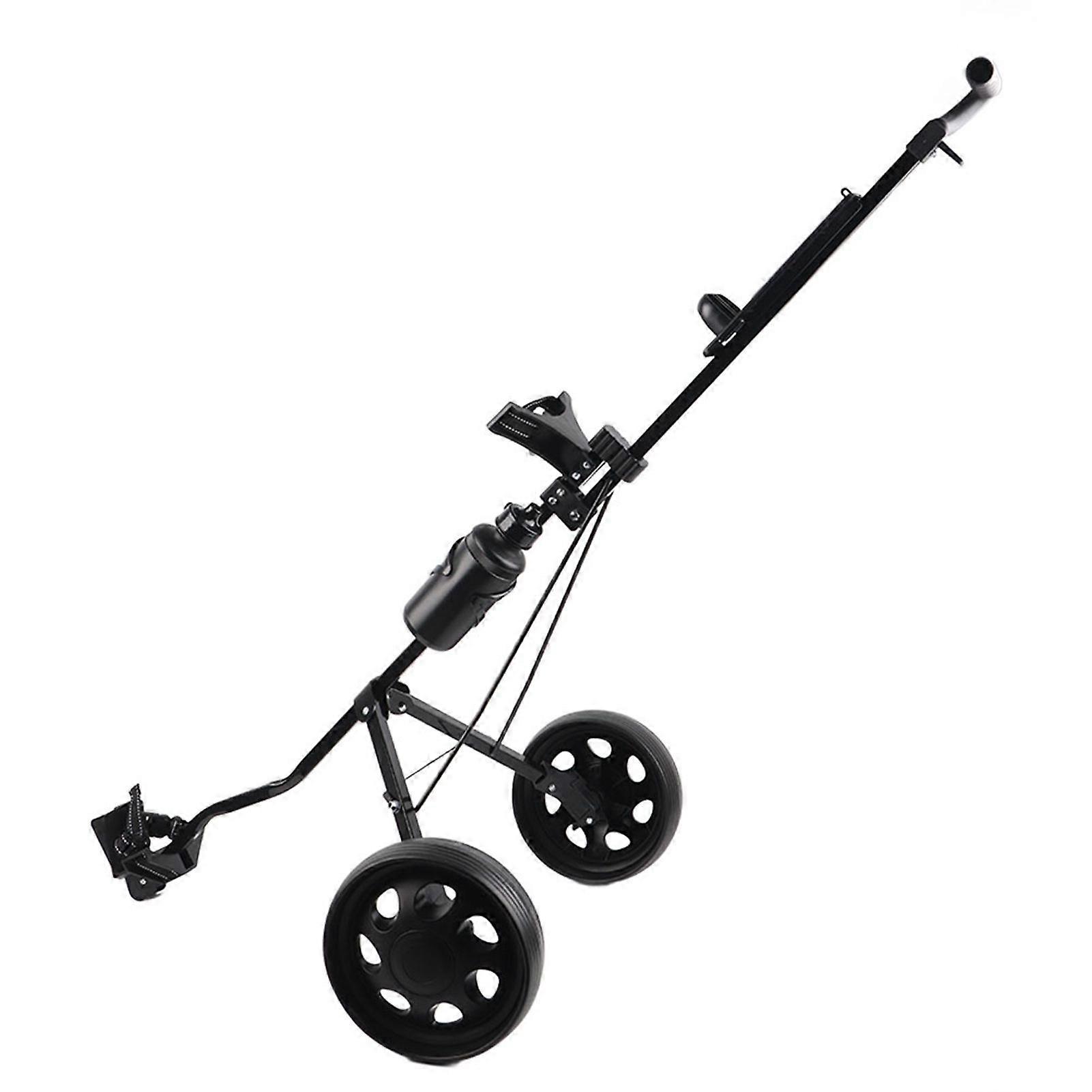 Foldable Golf Trolley Multifunctional 2Wheel Push Pull Cart Course Equipment