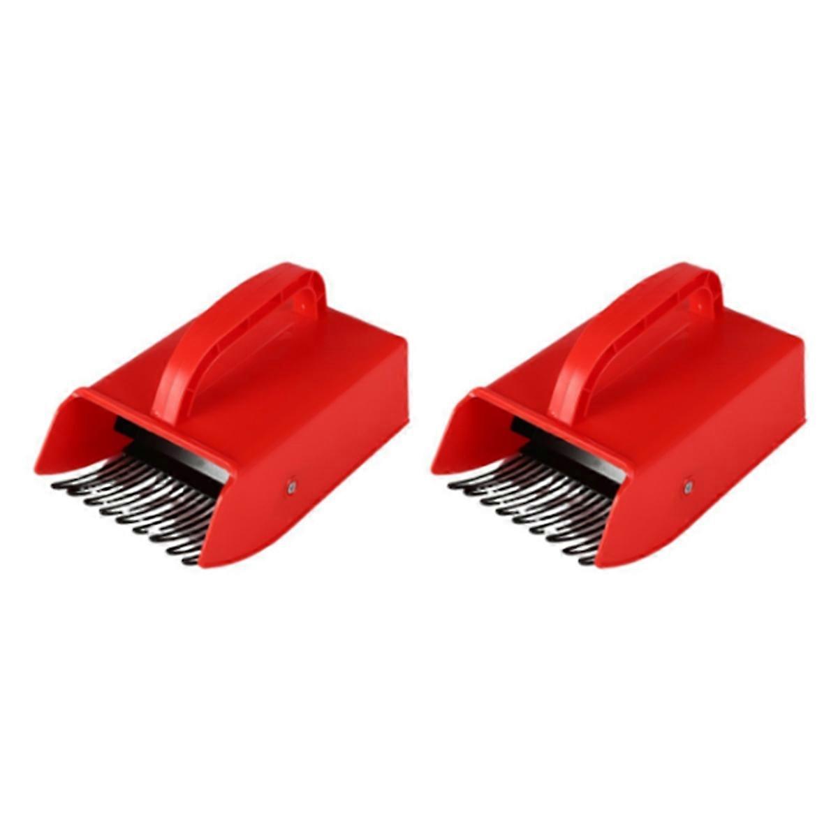Berry Picker Ergonomic Berry Pick Rake with Metal Comb Plastic Picker Scoop with Ergonomic Handle
