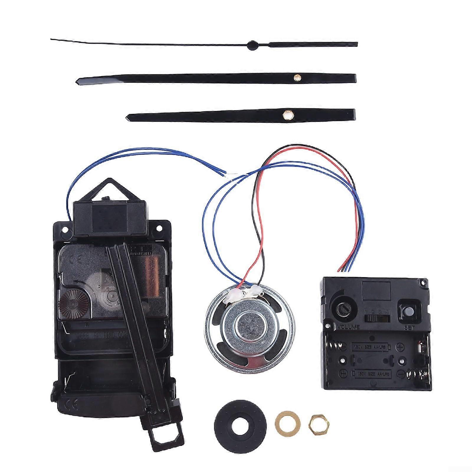 Pendulum Clock Movement Replacement Kit, Battery Powered, with Chiming Sound, DIY Clock Parts