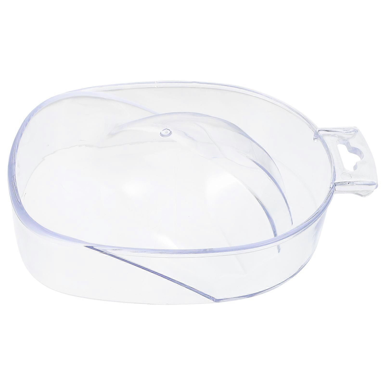 Nail Soak Off Bowl Manicure Soaking Container for Home Diy and Professional Salon Use Transparent Acrylic for Manicure 1Pack