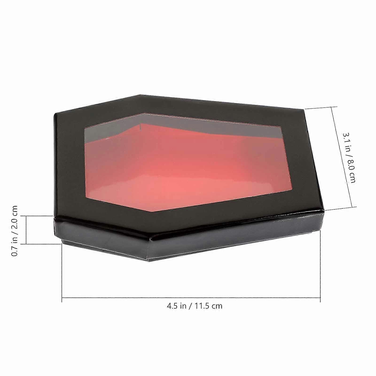 Coffin Shaped Eyelash Storage Box for False Eyelashes 2Pcs Pack