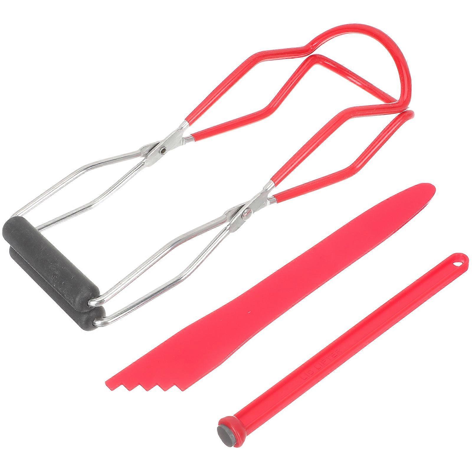 Jar Lifter Canning Jar Lifter Kitchen Tool Home Canning Red Anti-Scald Function 1Set