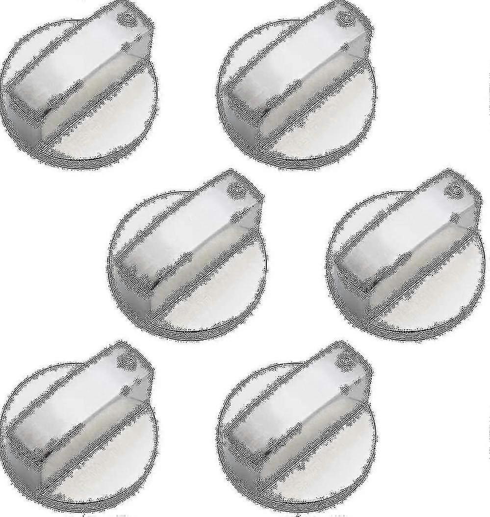 6-Piece Universal Metal Gas Stove Knobs 6mm Control Knobs for Cooker Oven Hob Replacement