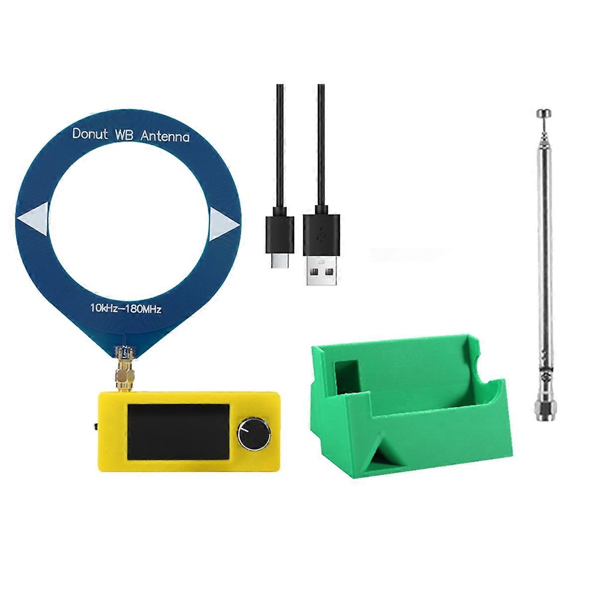 SI4732 Radio Receiver Kit+Antenna+Stand 10-180MHz 1.9inch Display