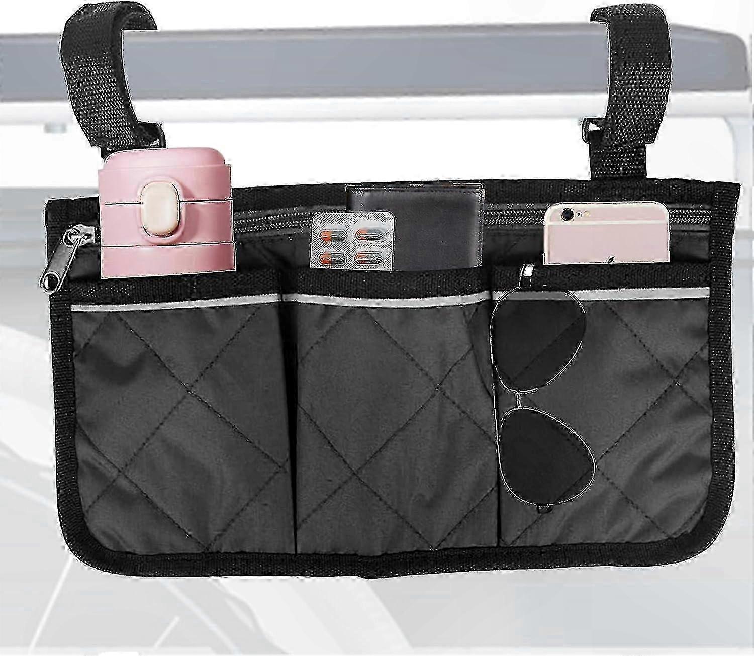 Waterproof Storage Bag with Pockets for Wheelchairs and Mobility Scooters Universal Fit