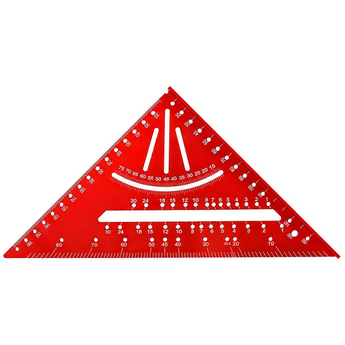 Woodworking triangle ruler special right angle ruler red