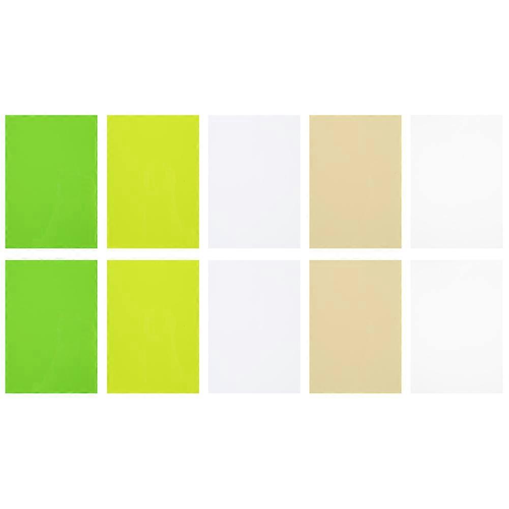Lot de 10 crayons de couleur thermorétractables givrés, peints à la main, faits à la main