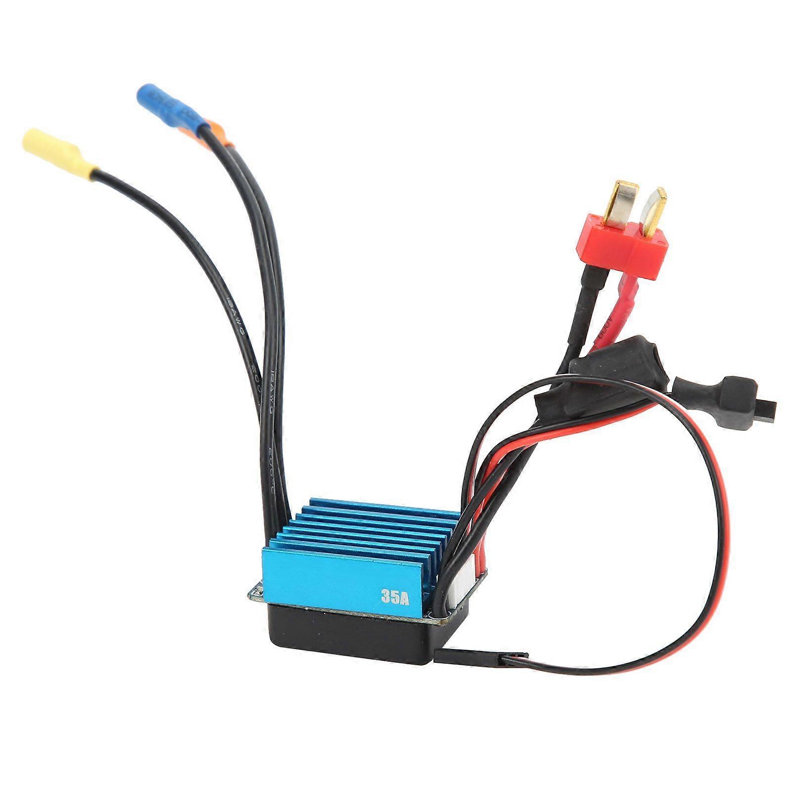 RC Waterproof 35A Sensorless Brushless ESC Speed Controller for 1/10 1/14 1/16 1/18 RC Car