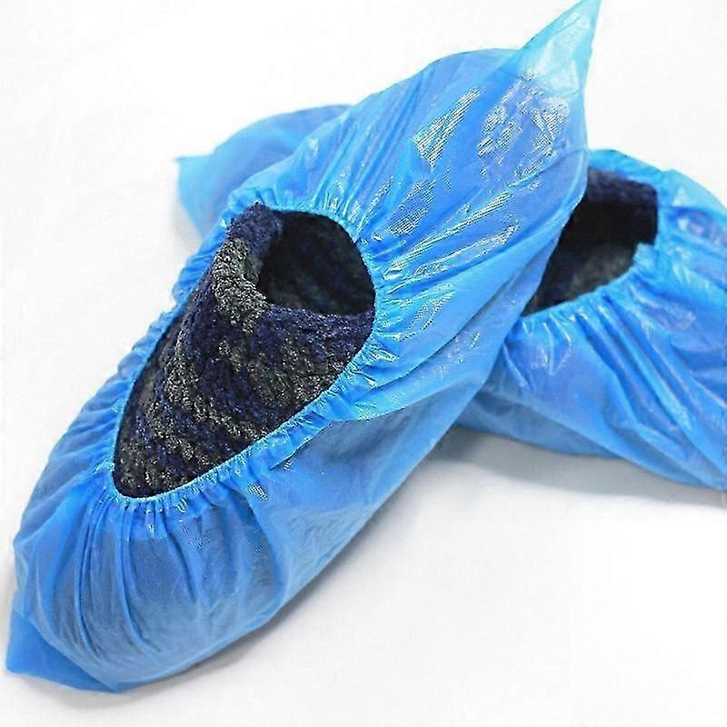 Disposable Shoe Covers: 100-Pack Protective Foot Shields for Hygienic Spaces