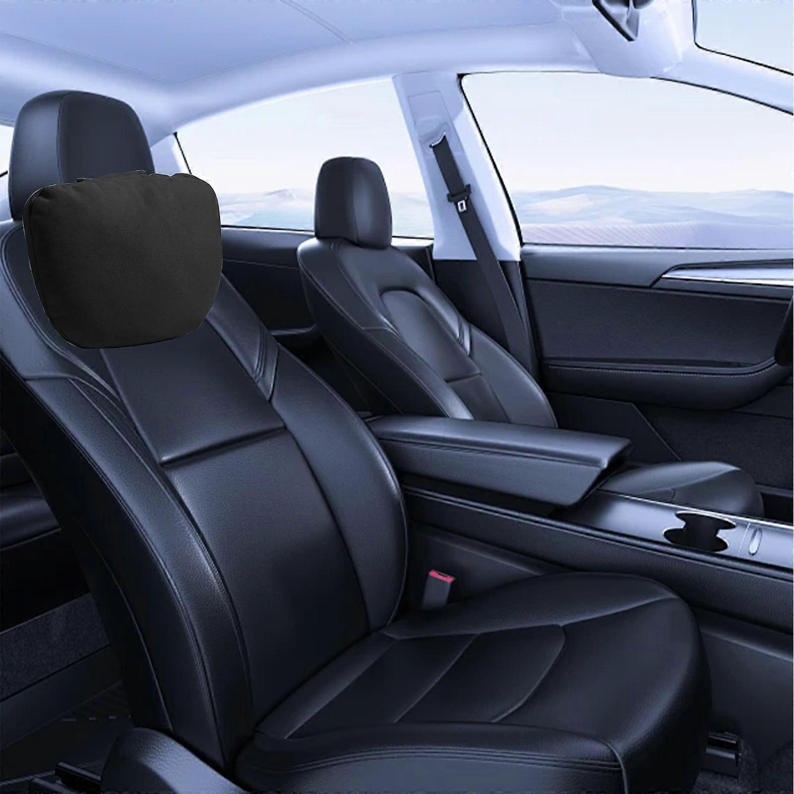 Xhegex Car Headrest Suede Neck Support Headrest