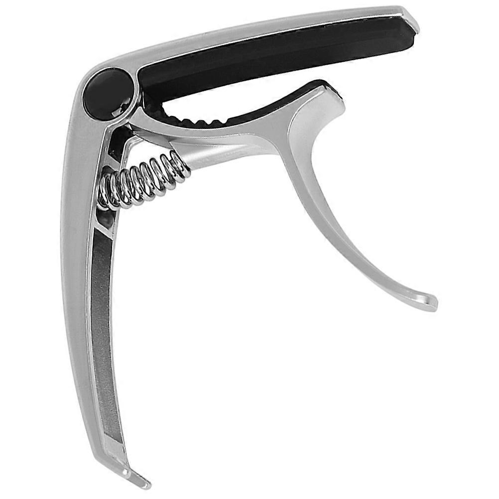 2Pcs Metal Guitar Capo for Bass Guitar Use Durable Silver Capo Clamp