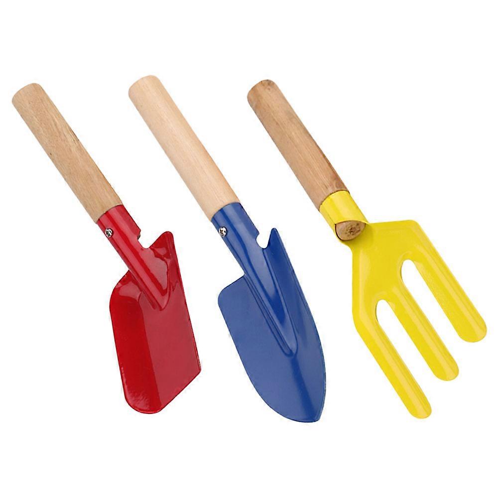 Small Gardening Hand Tools Metal Garden for Weeding 3Pcs Set