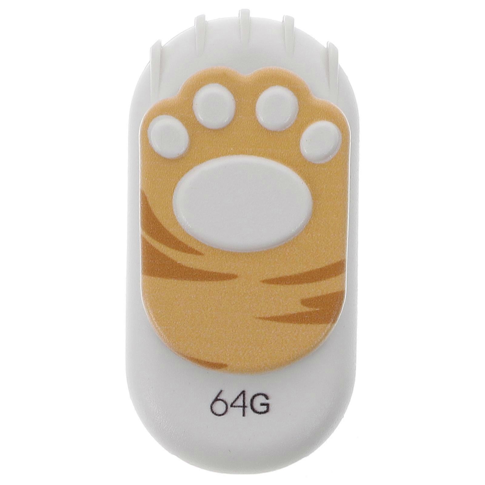 Cat Paw Mini USB Memory Stick for High- 64GB Portable Drive