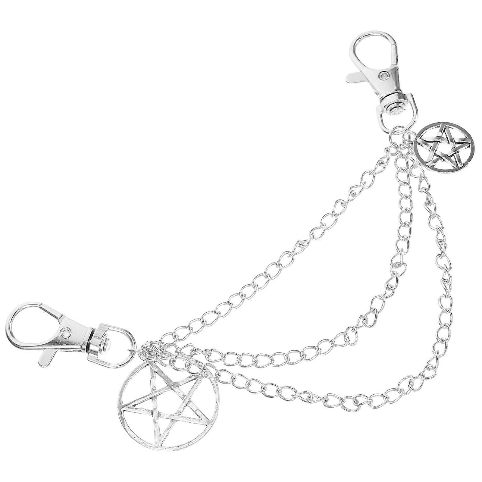 Boot Chains Shoe Chain Decoration for Shoes 5Pcs Silver Alloy Charm