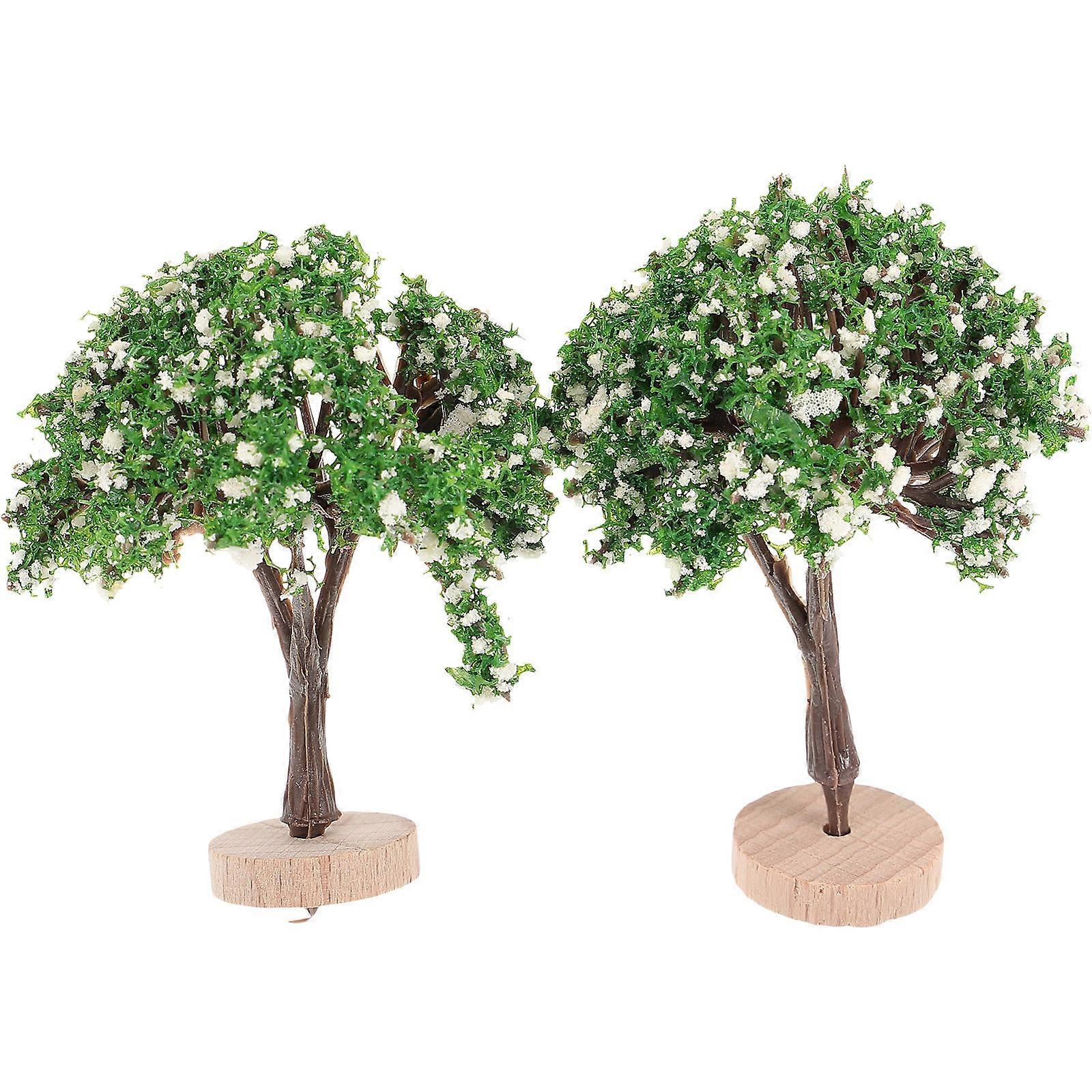 Miniature Scenery Trees Plastic Wood Tree for Decor 10Pcs Set