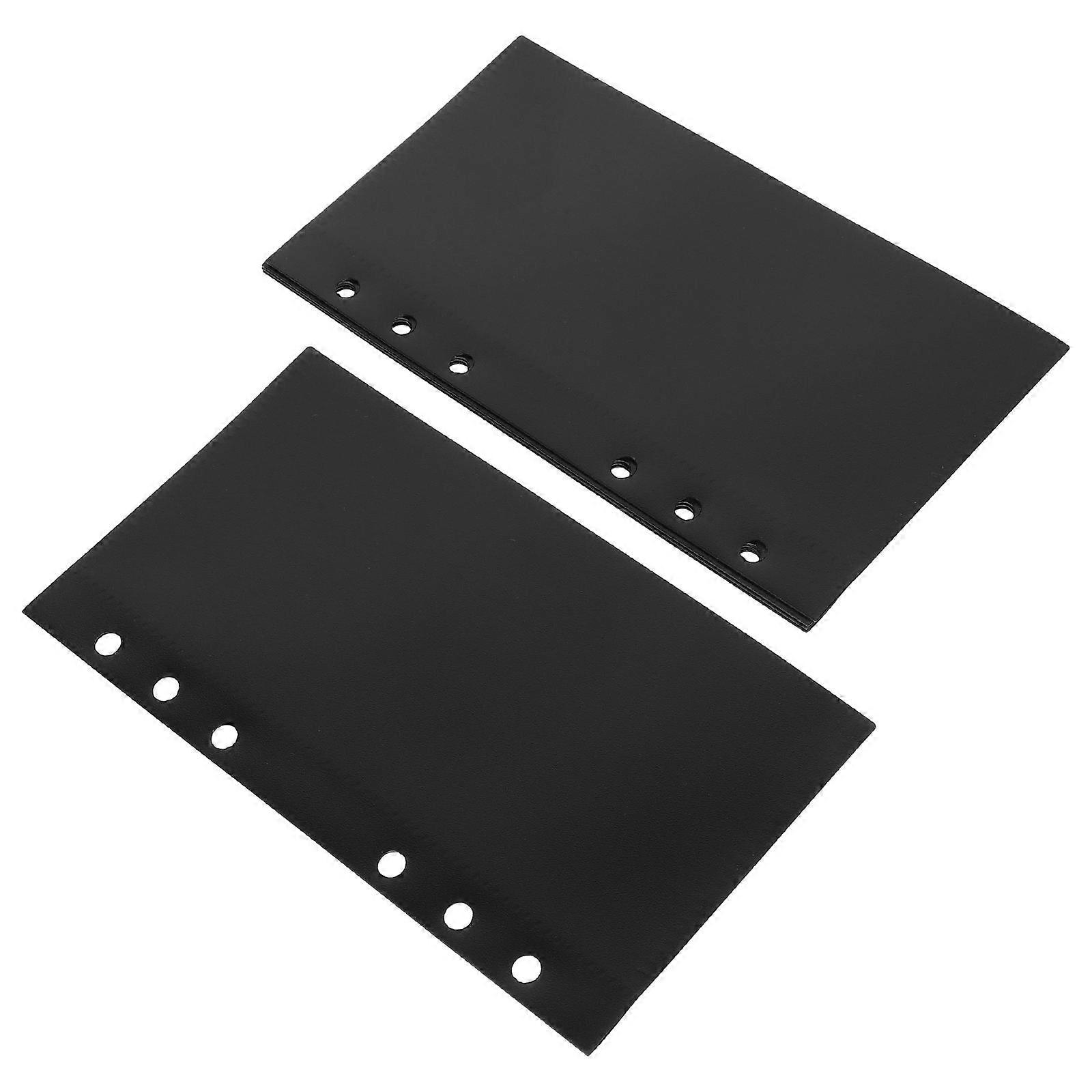 Binder Budget Divider Inserts 10Pcs For Office Use Organization Rectangular Black PP Material