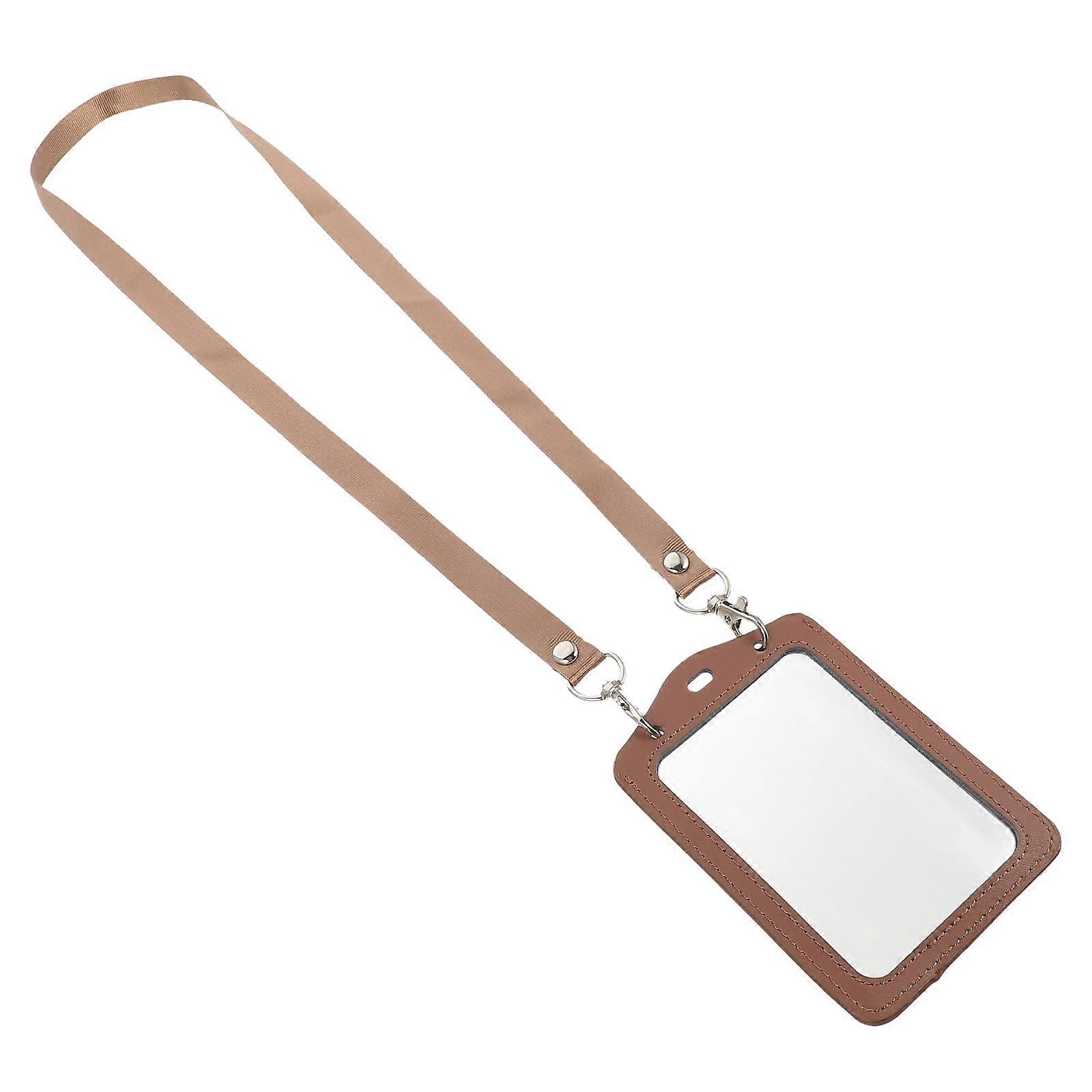 Id Cards Holder Portable PU Material Card Holder for Protective Use 2Pcs