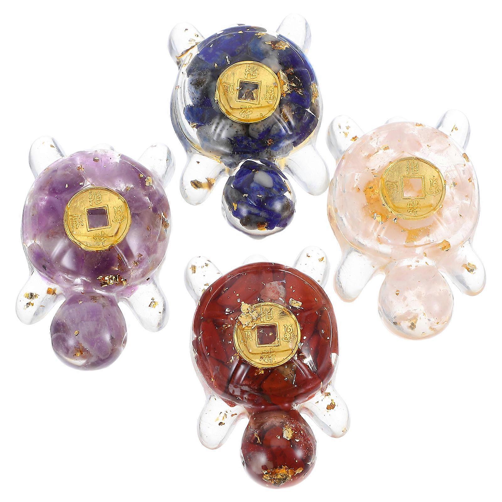 Assorted Color Miniature Turtle Figurines for Decoration 8Pcs Ocean Animals