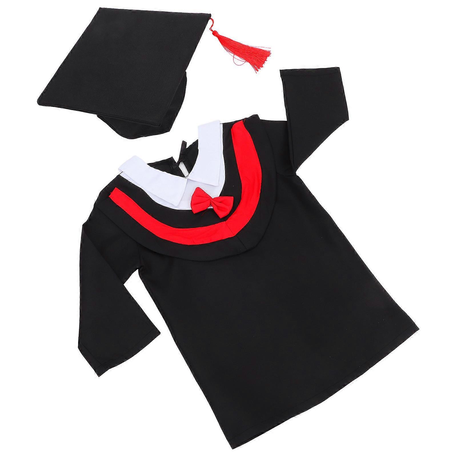 Kids Graduation Gown with Tassel Set for 2Pcs Wear