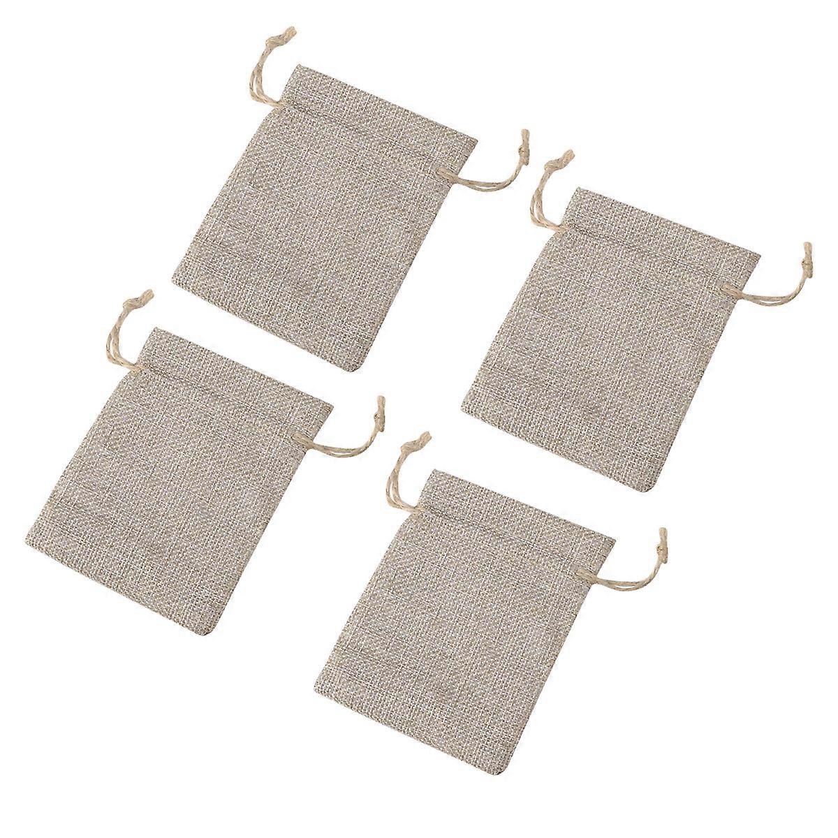 Linen Gift Bag Drawstring Storage Pouch for Storage Use 60Pcs Pack