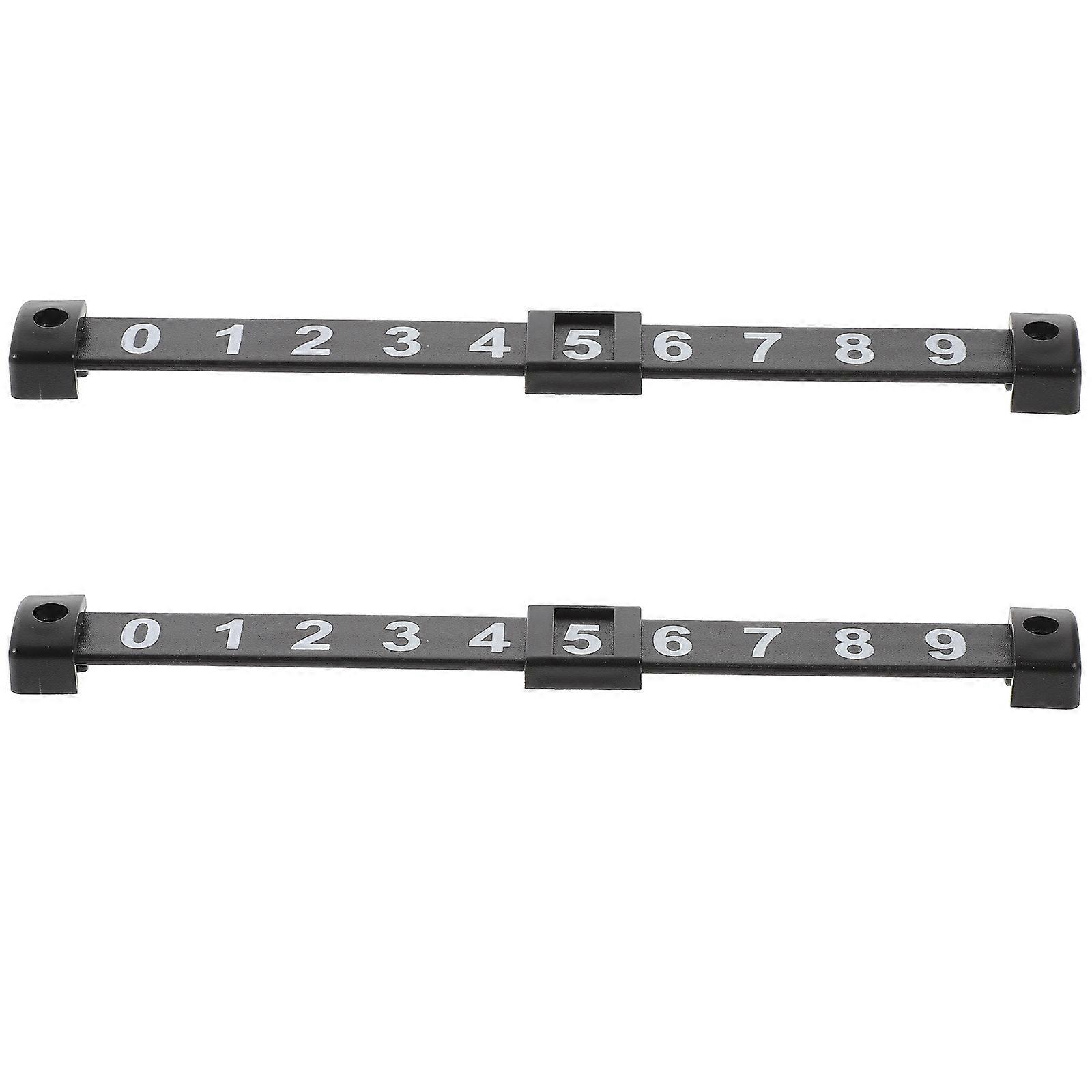 Table Football Score Indicators Foosball Score Keeper Indoor Entertainment Black Rectangular Frame 2Pcs