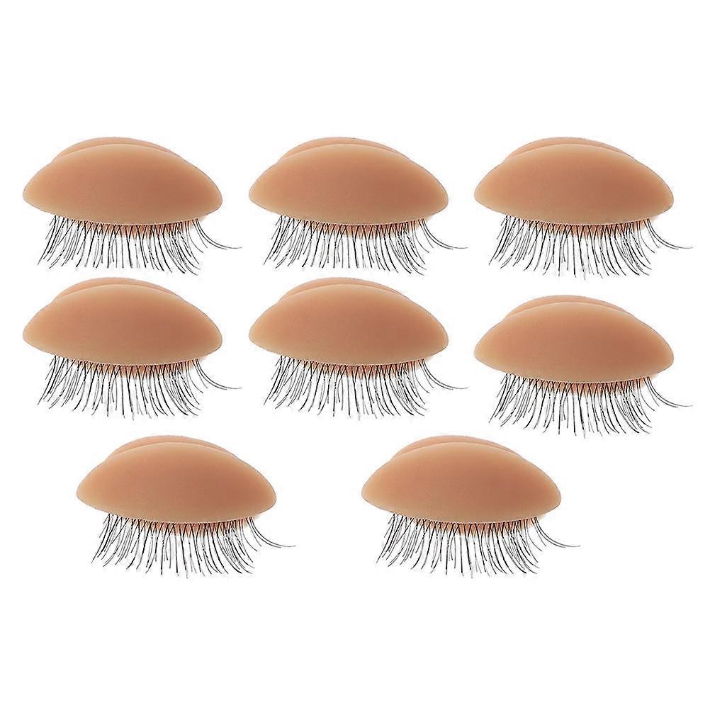 Silicone Eyelash Extension Mold for Makeup Training 4Pairs Set