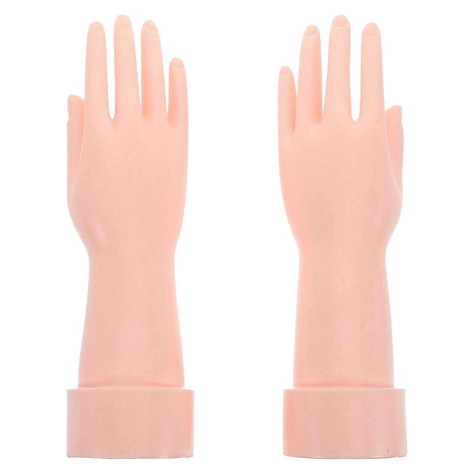 Vertical Trinket Stand 2Pcs Hand Shaped Model For Ring Display In Fashion Industry Perfect For Merchants And Photographers