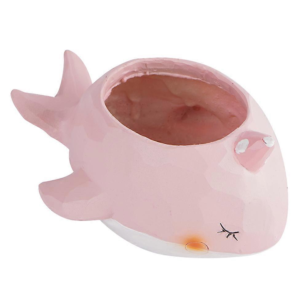 Planter Pot Pink Resin Creative Flower Pots For Garden 1Pack
