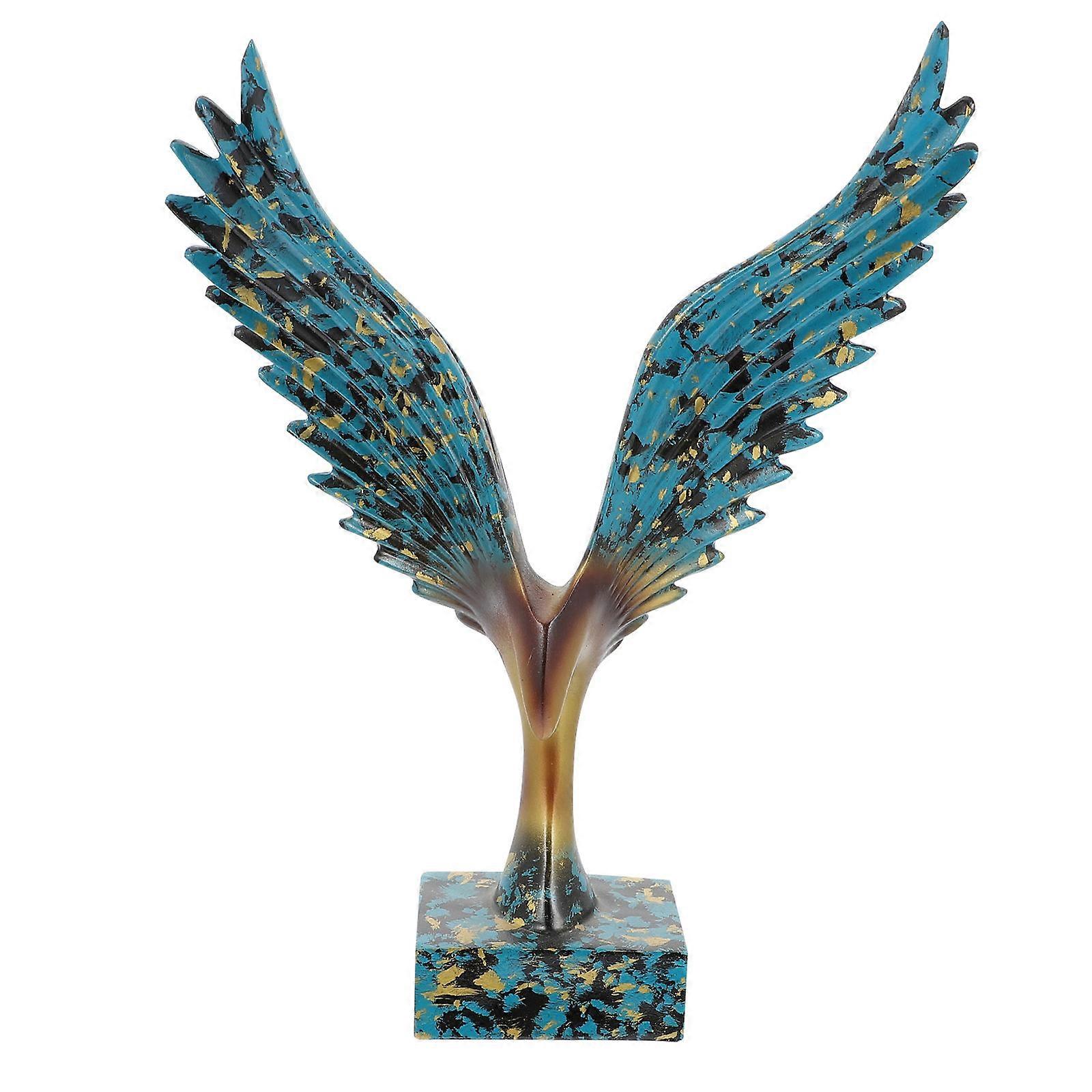 Creative Dapeng Wings Sculpture Artistic Resin Statue for Home Decor 2Pcs