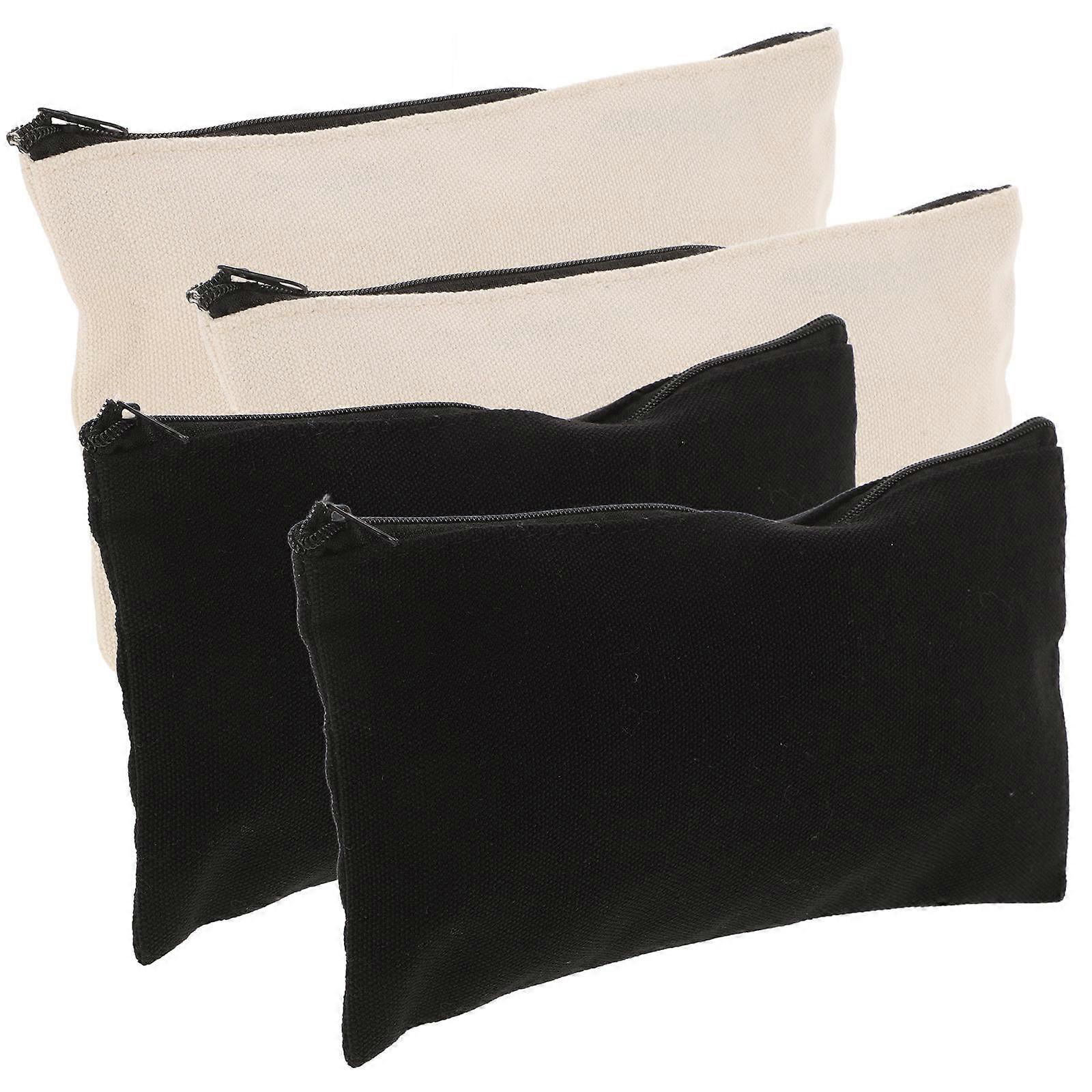 Storage Bag Multi-Function for 8Pcs Canvas Zipper Portable Pencil Pouch