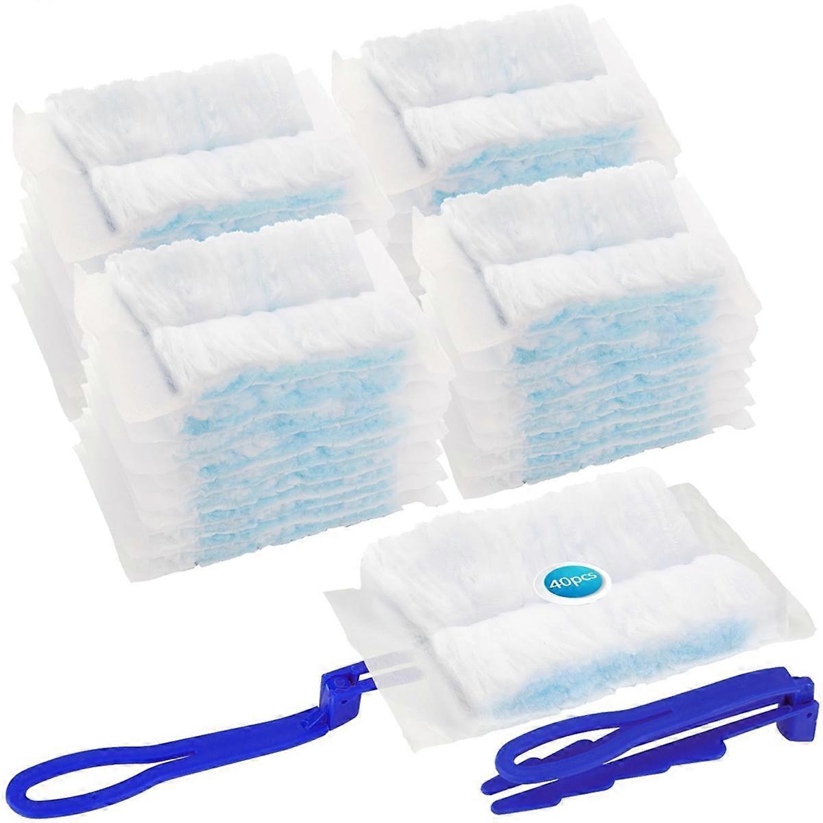 40Pcs Microfibre Duster Refills,Dust Catchers Duster Refills Spare Kit Dusters Duster Refills for School Home