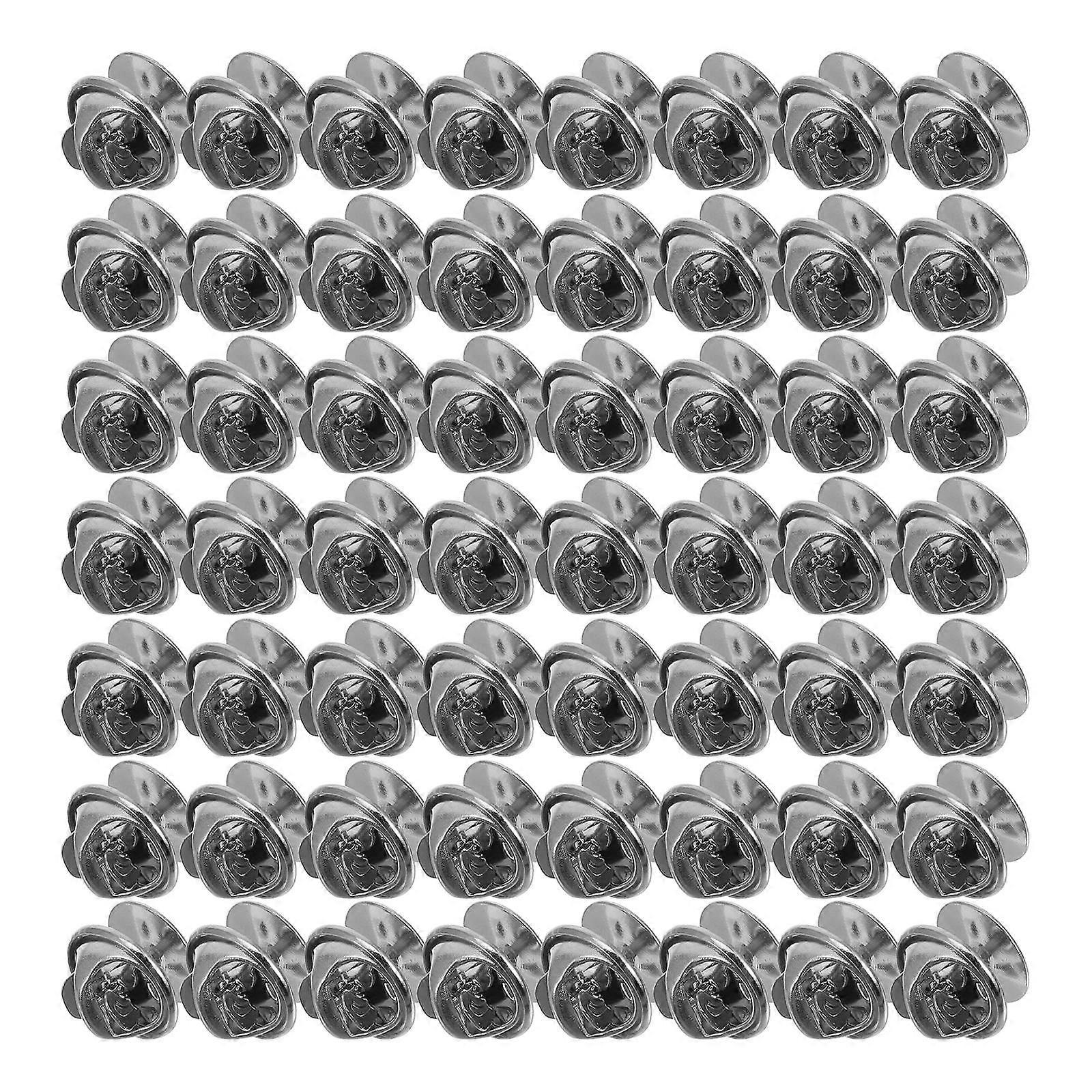 Silver Metal Butterflies Clutch Tie Tacks Pin Back Replacement Locking Pin Keepers For DIY Projects 750 Sets