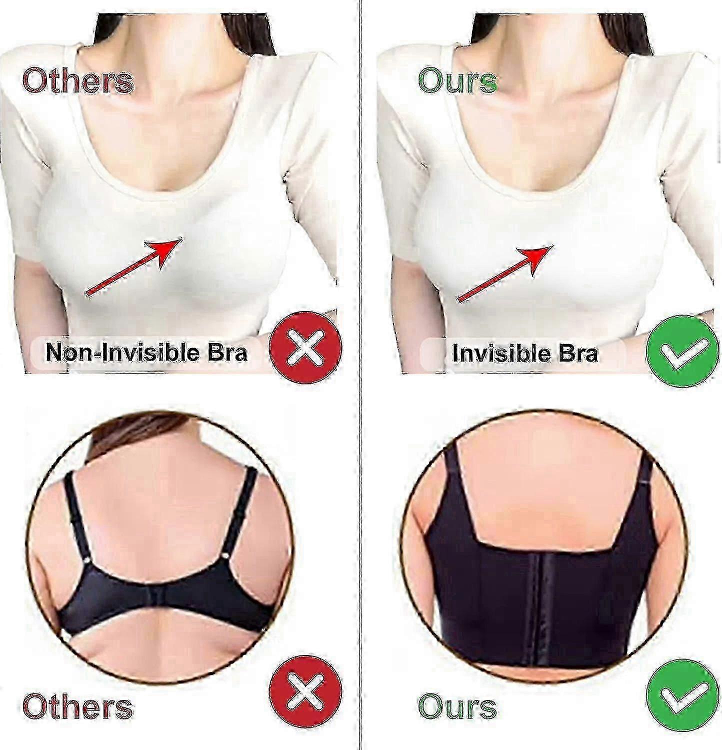 Women's full coverage push up bra with underwire and back smoothing design for comfort